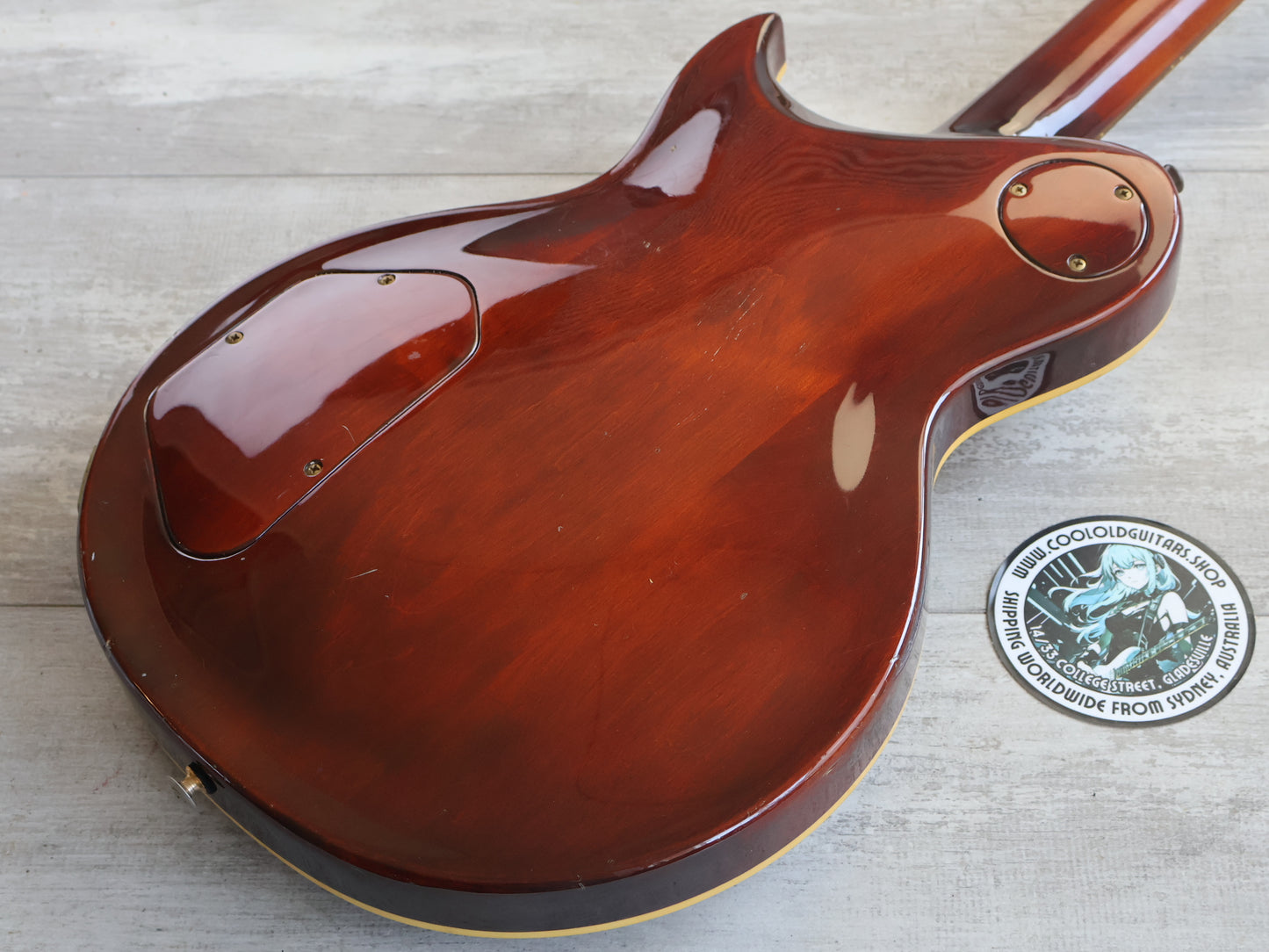 1983 Aria Pro II (Matsumoku) PE-R80KV Single Cutaway w/Kahler (Antique Brown)