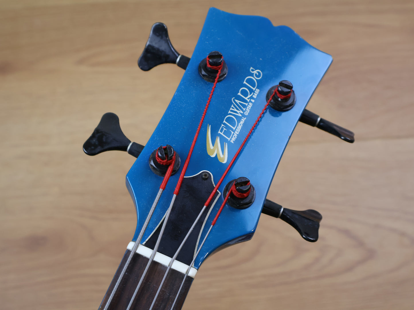 1990's Edwards Japan (by ESP) EJ-78TV Double Cutaway Bass (Blue)