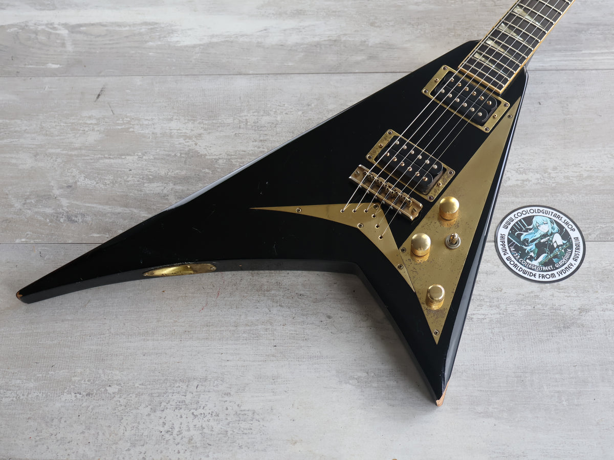 1985 Fernandes Japan FV-115RR Randy Rhoads Flying V (Black/Gold) – Cool ...