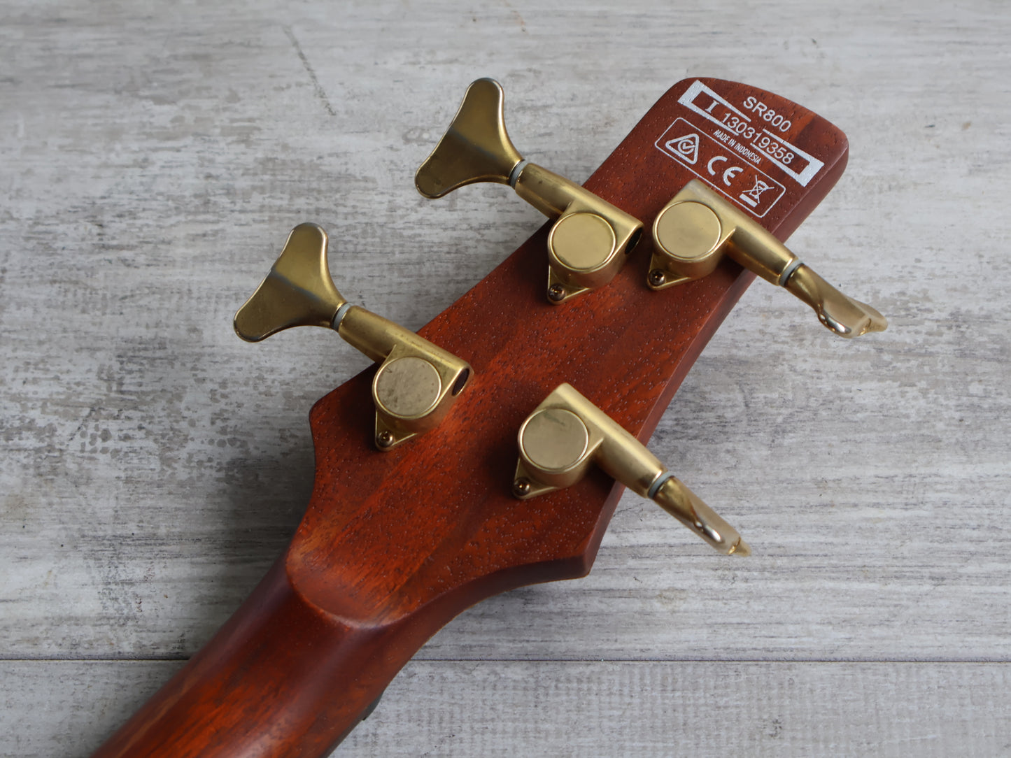 2013 Ibanez SR800 Electric Bass Guitar (Burl Amber)