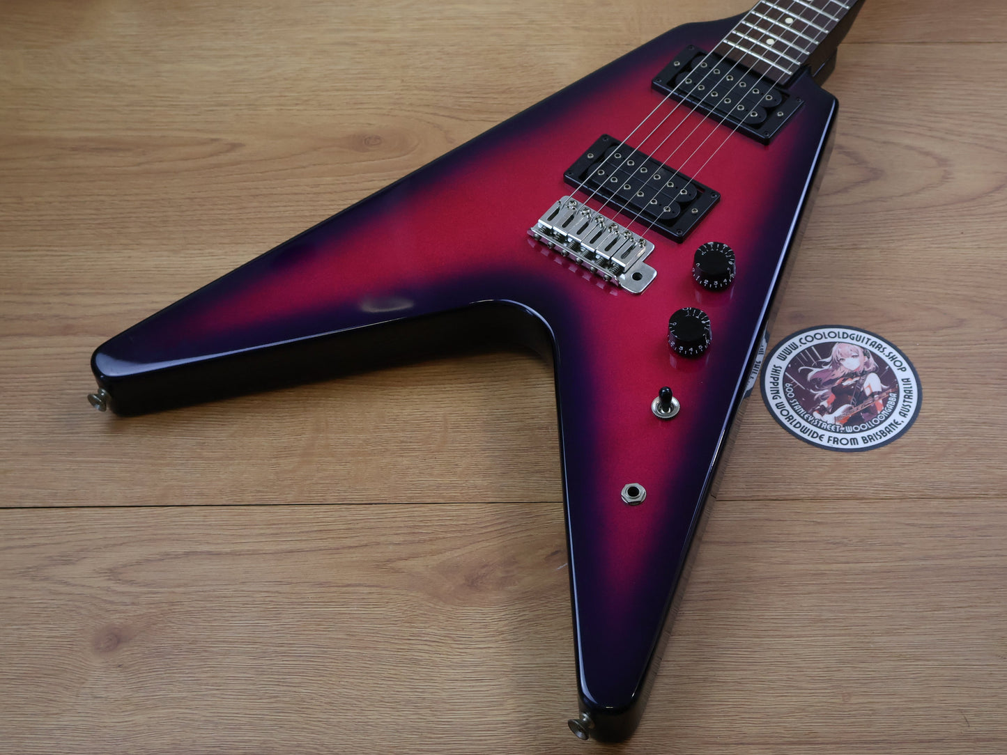 1980's Fernandes Japan "The Function" BSV Flying V (Pink Purple Burst)