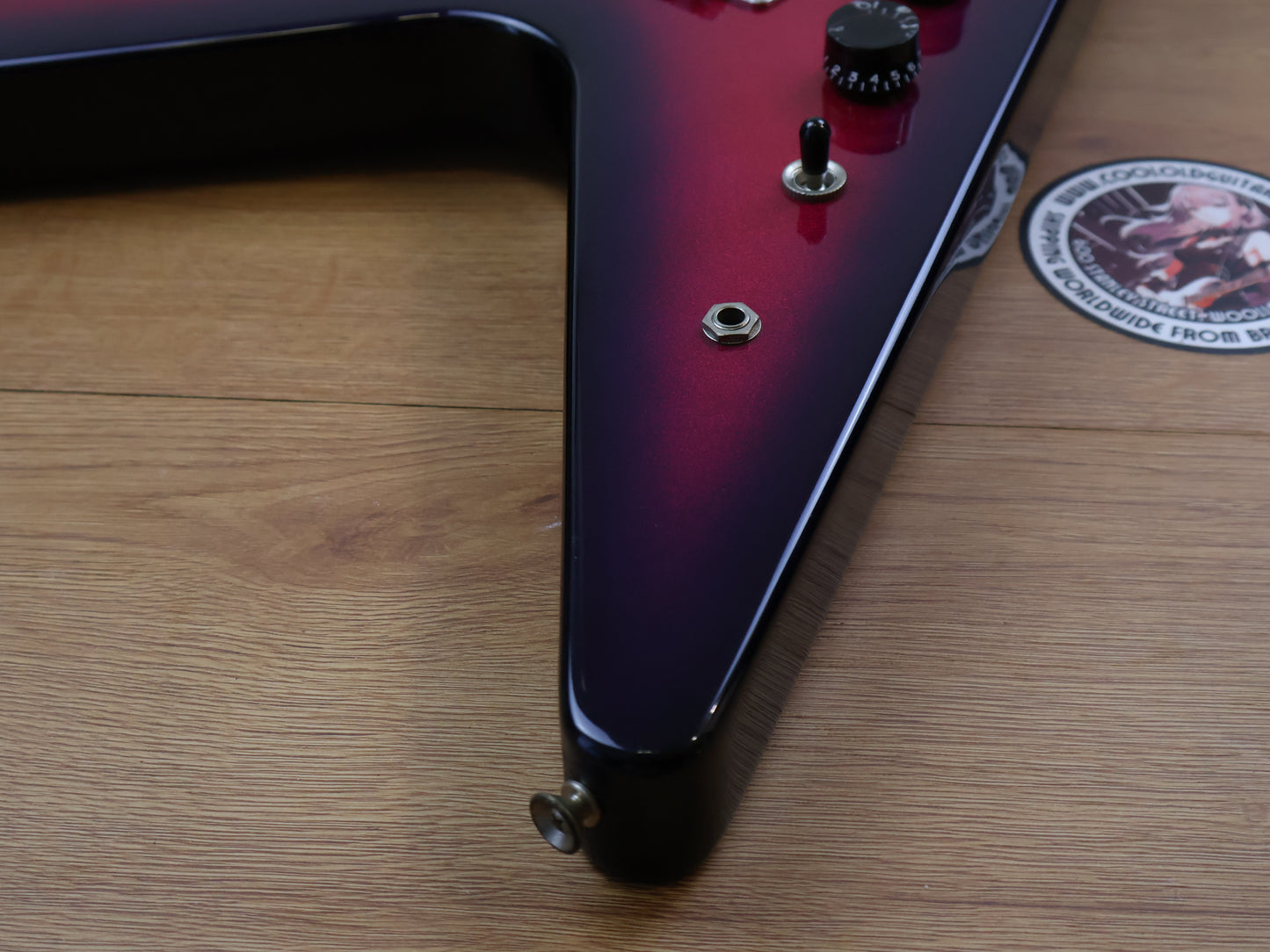 1980's Fernandes Japan "The Function" BSV Flying V (Pink Purple Burst)