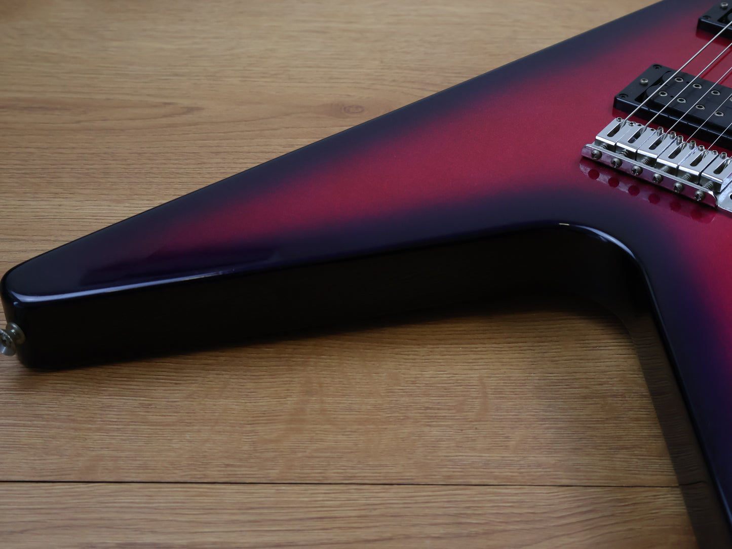 1980's Fernandes Japan "The Function" BSV Flying V (Pink Purple Burst)