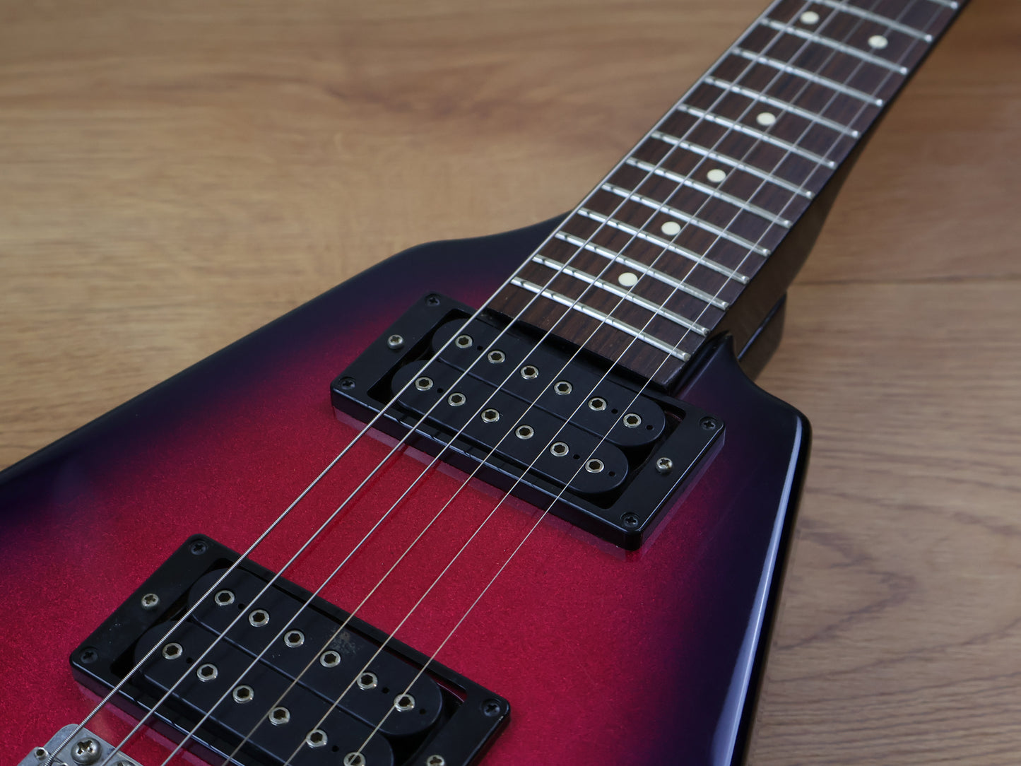 1980's Fernandes Japan "The Function" BSV Flying V (Pink Purple Burst)