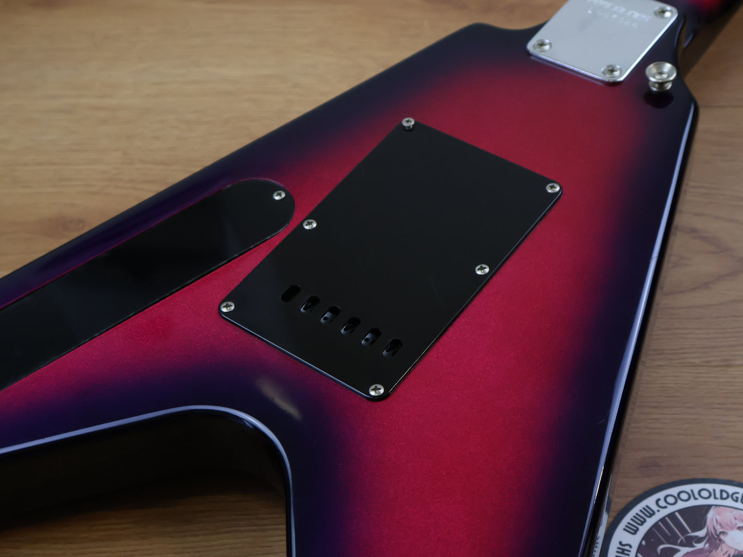 1980's Fernandes Japan "The Function" BSV Flying V (Pink Purple Burst)