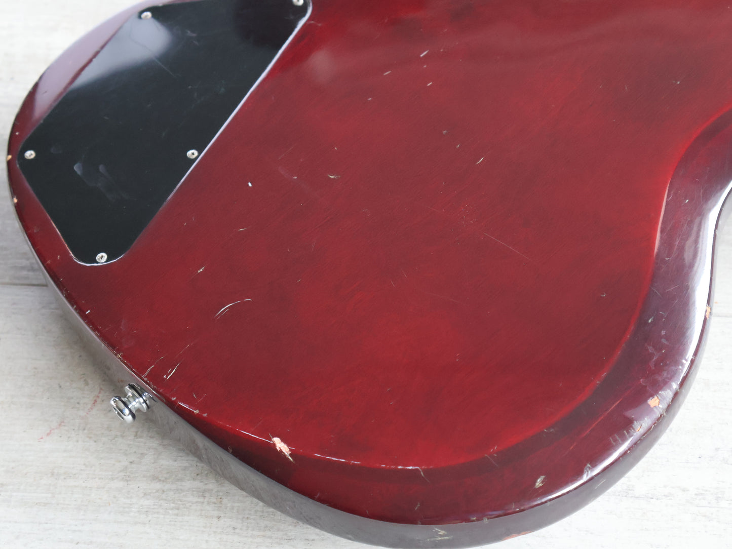 1973 Greco Japan EB-300 SG "EB" Short Scale Bass (Cherry Red)