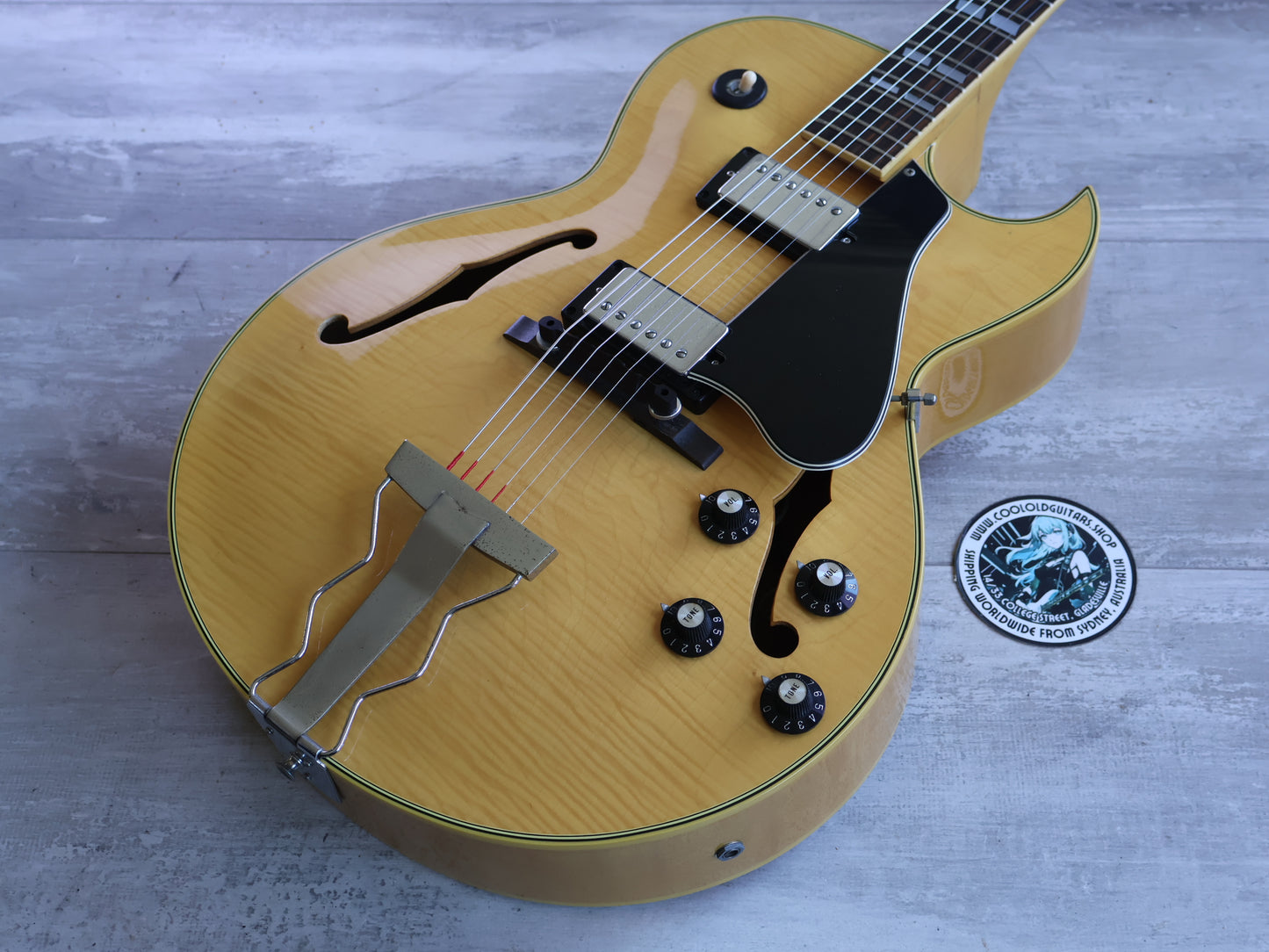 1977 Greco Japan N-60 ES-175 Hollowbody (Natural Flame Maple)