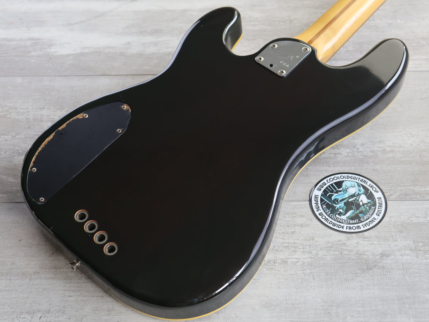 1991 Fender Japan PBAC-100FL Fretless Thinline Electric/Acoustic Precision Bass (Sunburst)