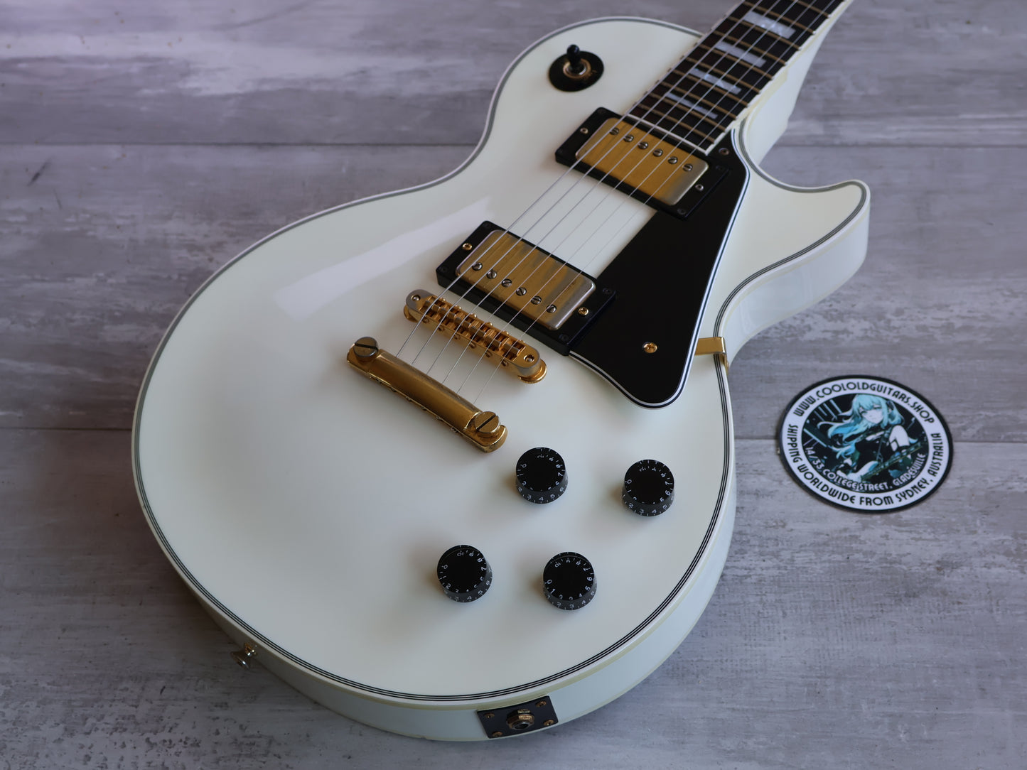 1997 Orville (Gibson) Japan LPC-75 '60's Reissue Les Paul Custom (White)