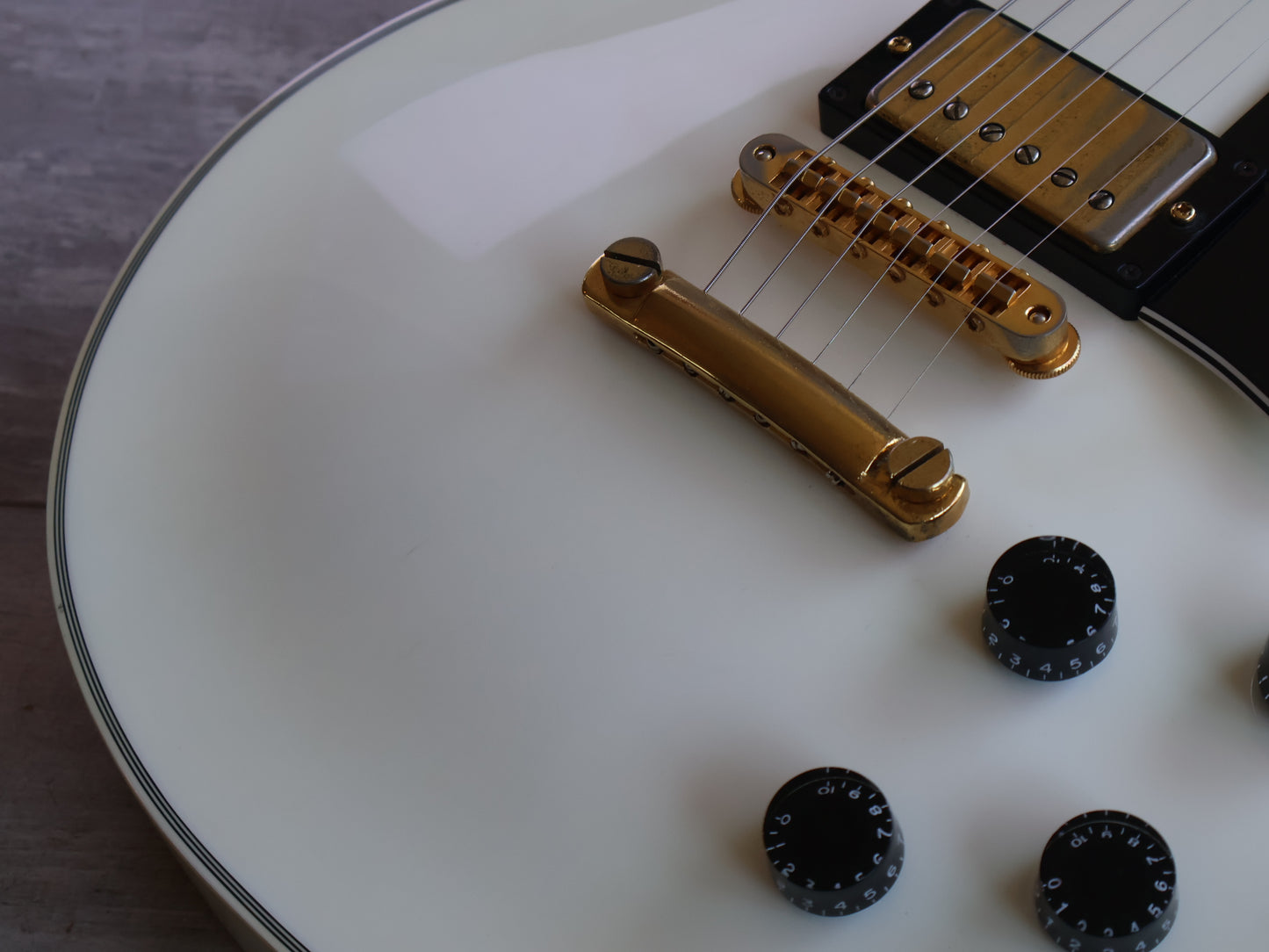 1997 Orville (Gibson) Japan LPC-75 '60's Reissue Les Paul Custom (White)