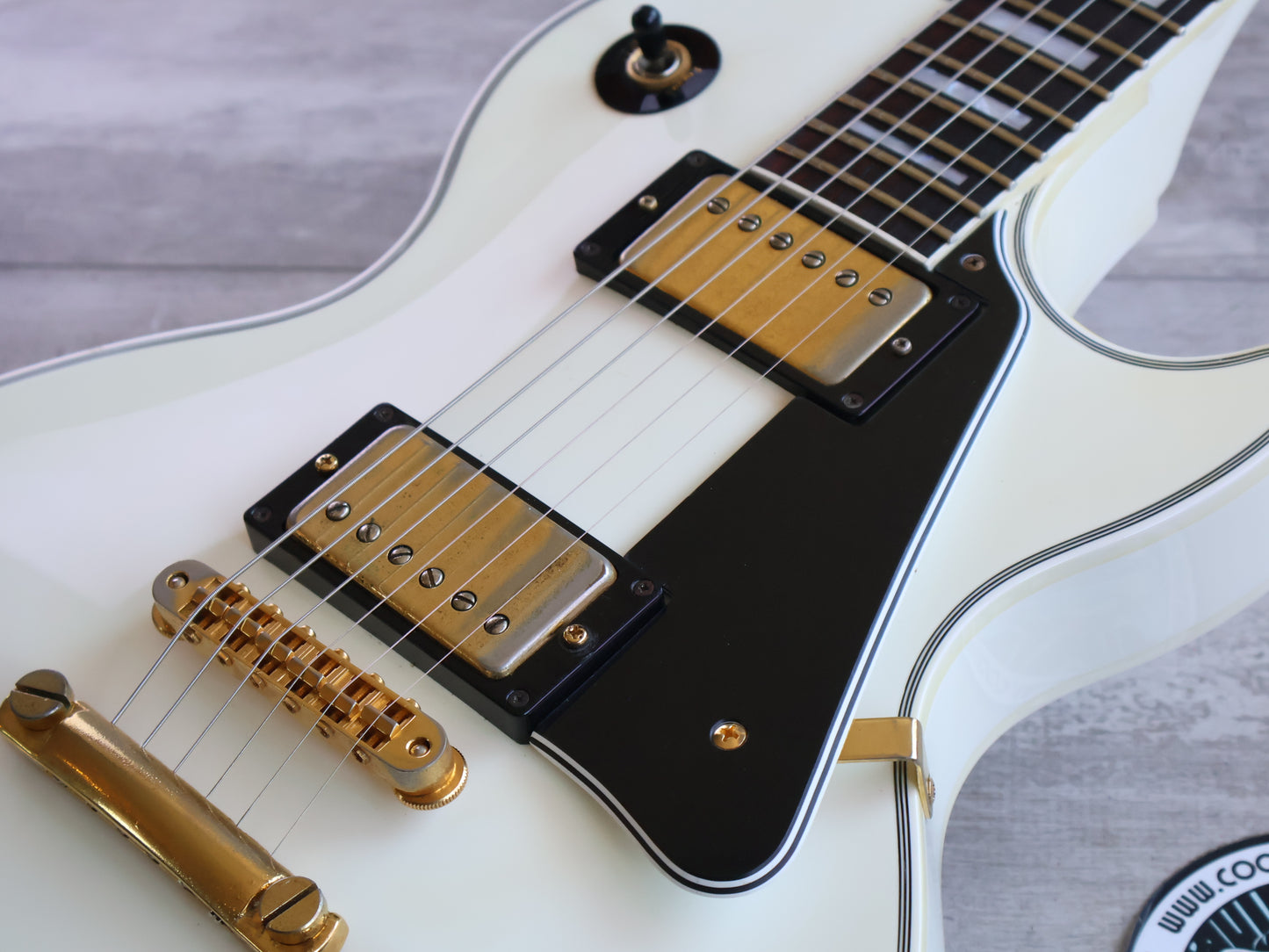 1997 Orville (Gibson) Japan LPC-75 '60's Reissue Les Paul Custom (White)