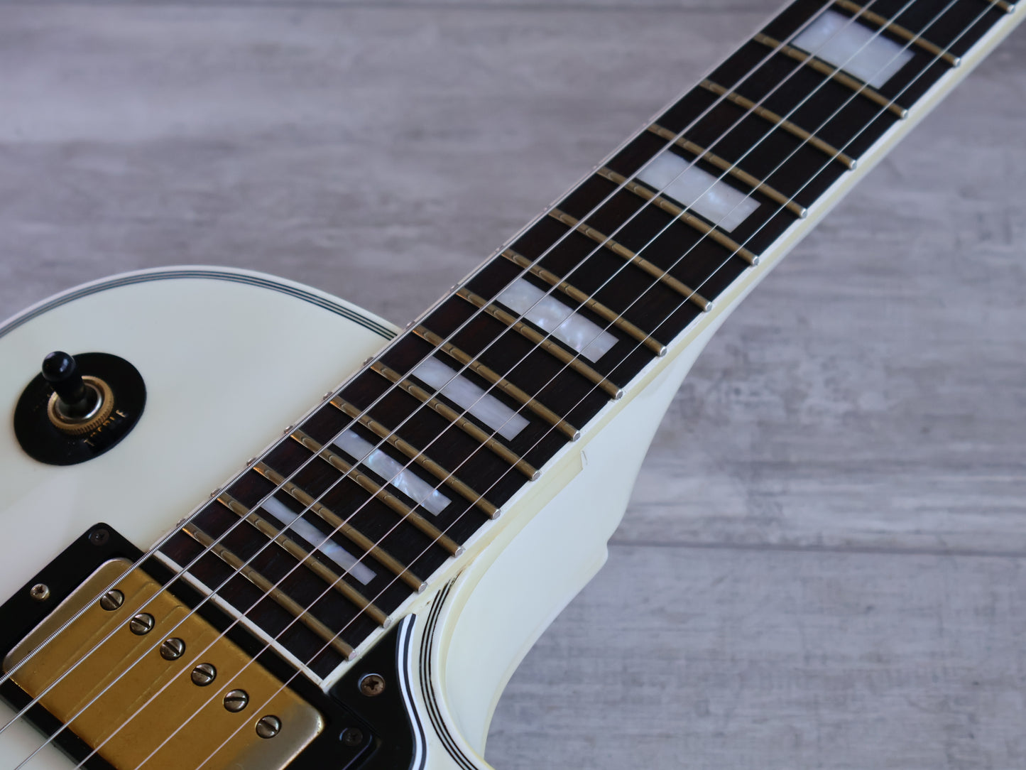 1997 Orville (Gibson) Japan LPC-75 '60's Reissue Les Paul Custom (White)