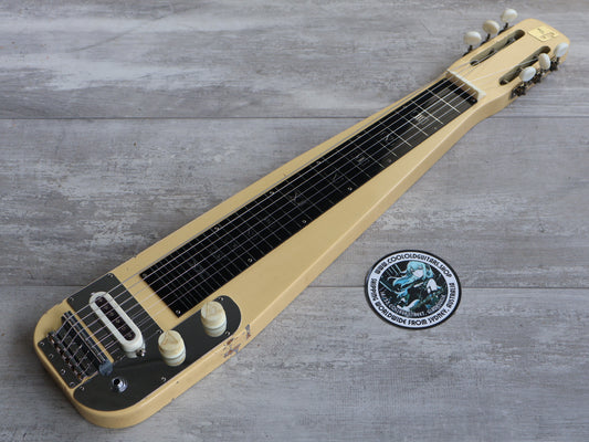 1960's Guyatone Japan Model HG-46B 6-String Lap Steel Guitar (Cream)