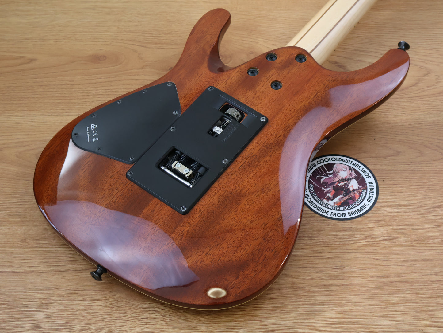 2014 Ibanez Premium S970CW Superstrat (Claro Walnut)