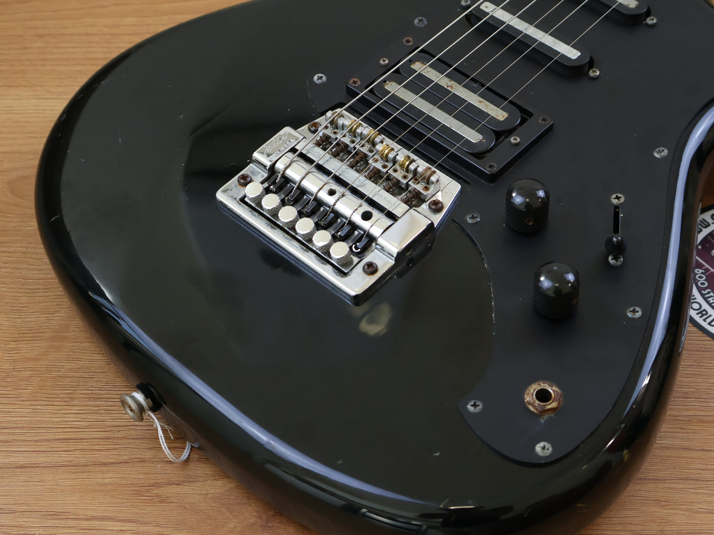 1985 Aria Pro II Japan RS Knight Warrior Superstrat w/Kahler (Black)