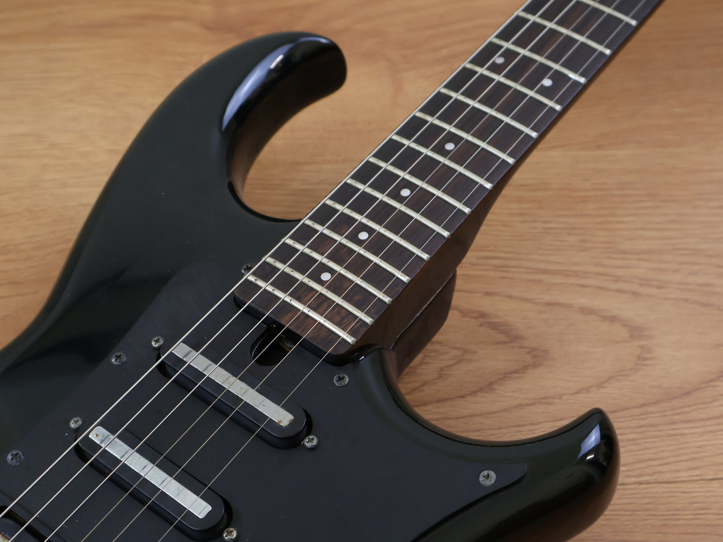 1985 Aria Pro II Japan RS Knight Warrior Superstrat w/Kahler (Black)