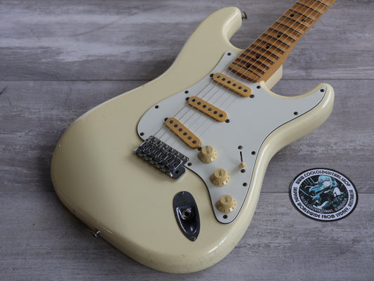 1989 Fender Japan "E Series" ST72-75 '72 Reissue Scalloped Stratocaster (Olympic White)