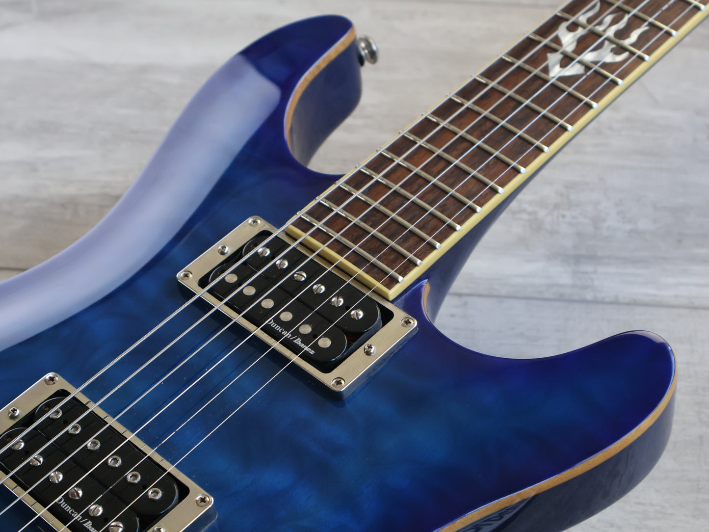 2005 Ibanez SZ520QM SZ Series Electric Guitar (Bright Blue)