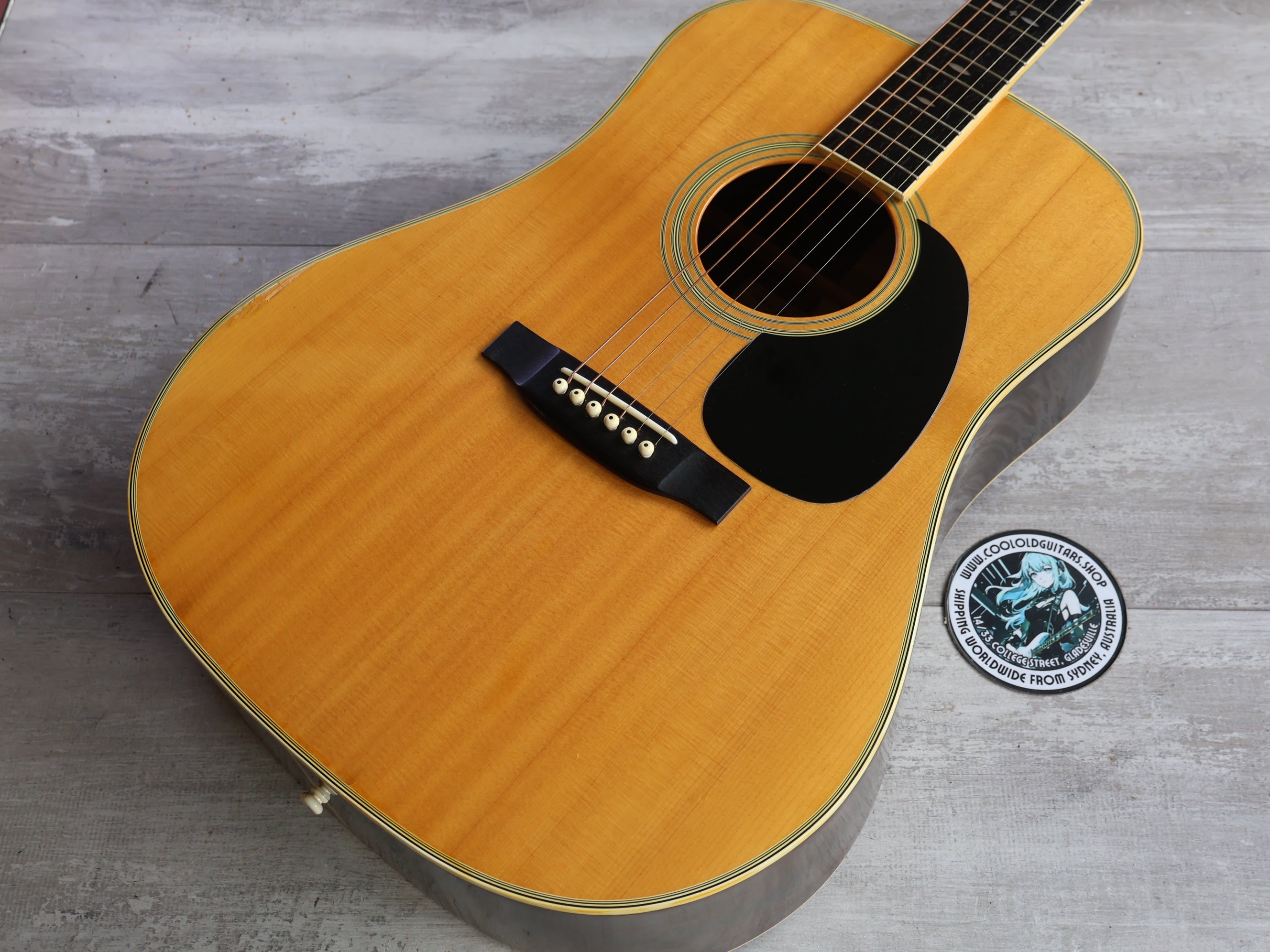 1980's Tokai Cat's Eyes CE-400 Japanese Dreadnought (Natural