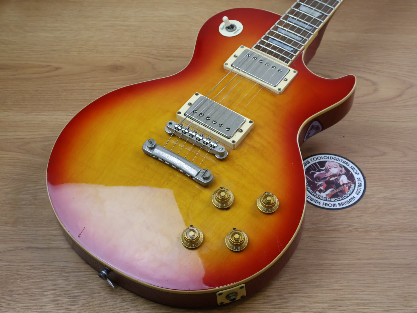 1981 Greco Japan EG-500 Super Power Les Paul Standard (Cherry Sunburst)
