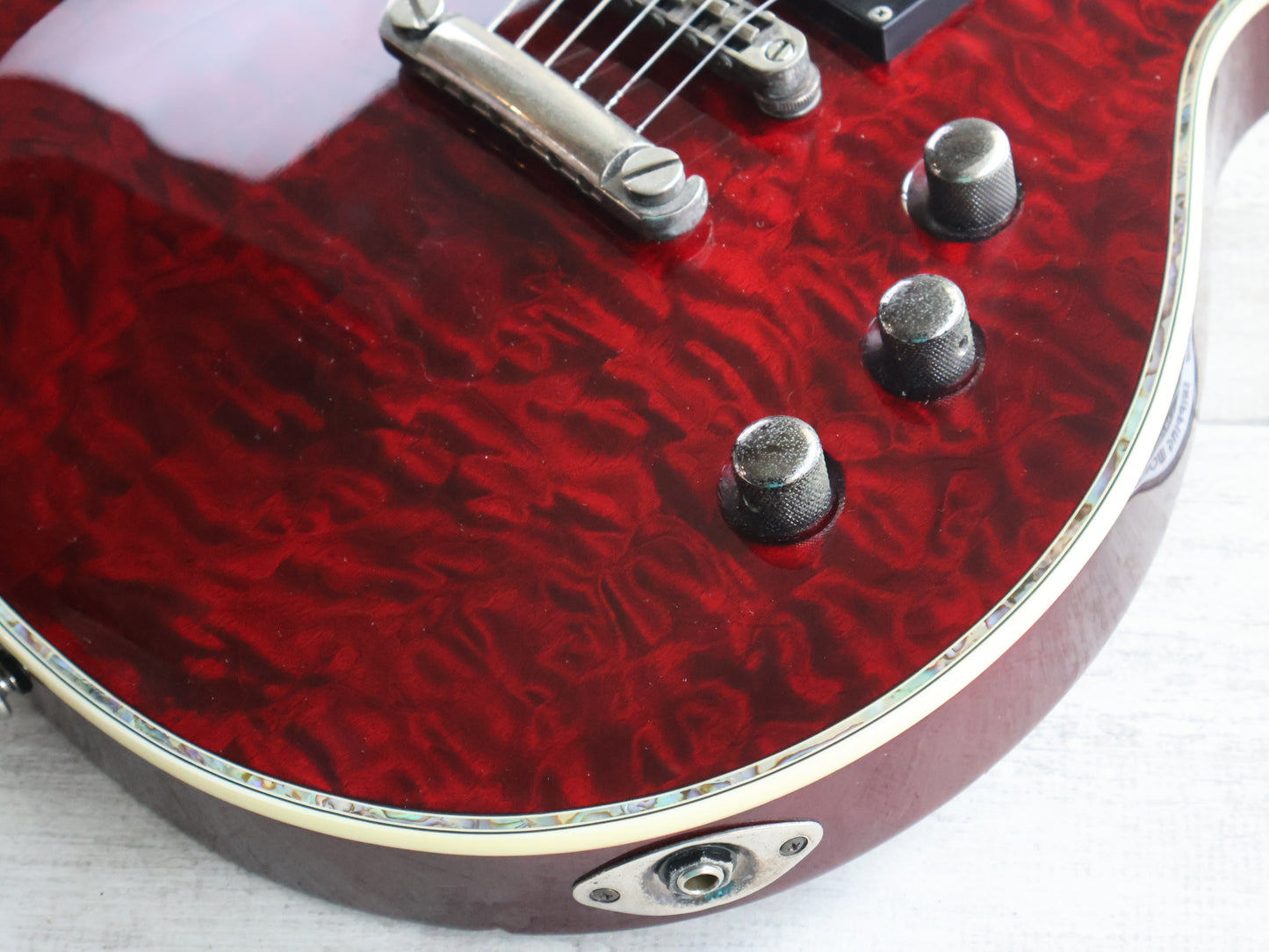 2011 LTD (by ESP) EC-1000 Deluxe Single Cutaway w/EMG's (Black Cherry Red)
