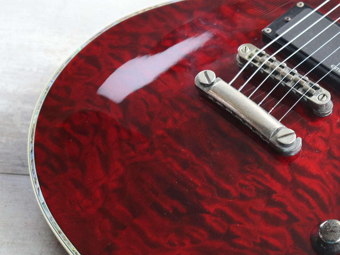 2011 LTD (by ESP) EC-1000 Deluxe Single Cutaway w/EMG's (Black Cherry Red)