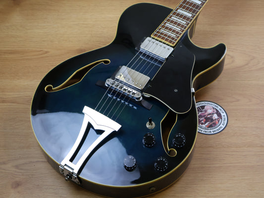 2002 Ibanez Artcore AG75-TBS-12-01 Hollowbody (Transparent Blue)