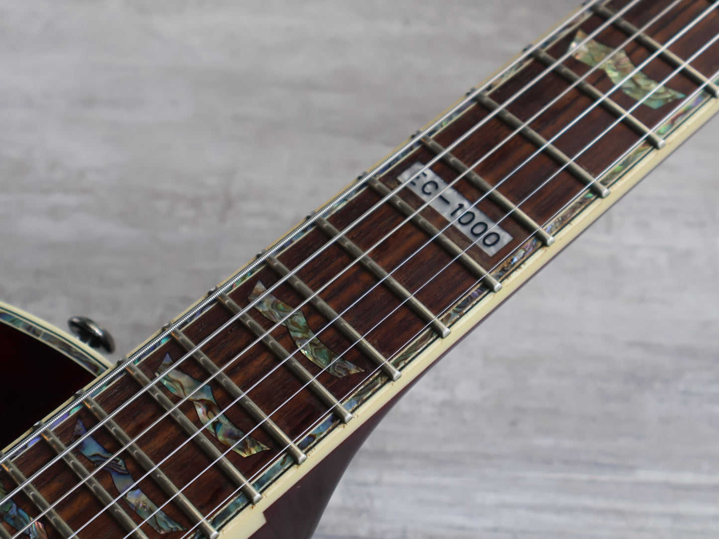 2011 LTD (by ESP) EC-1000 Deluxe Single Cutaway w/EMG's (Black Cherry Red)