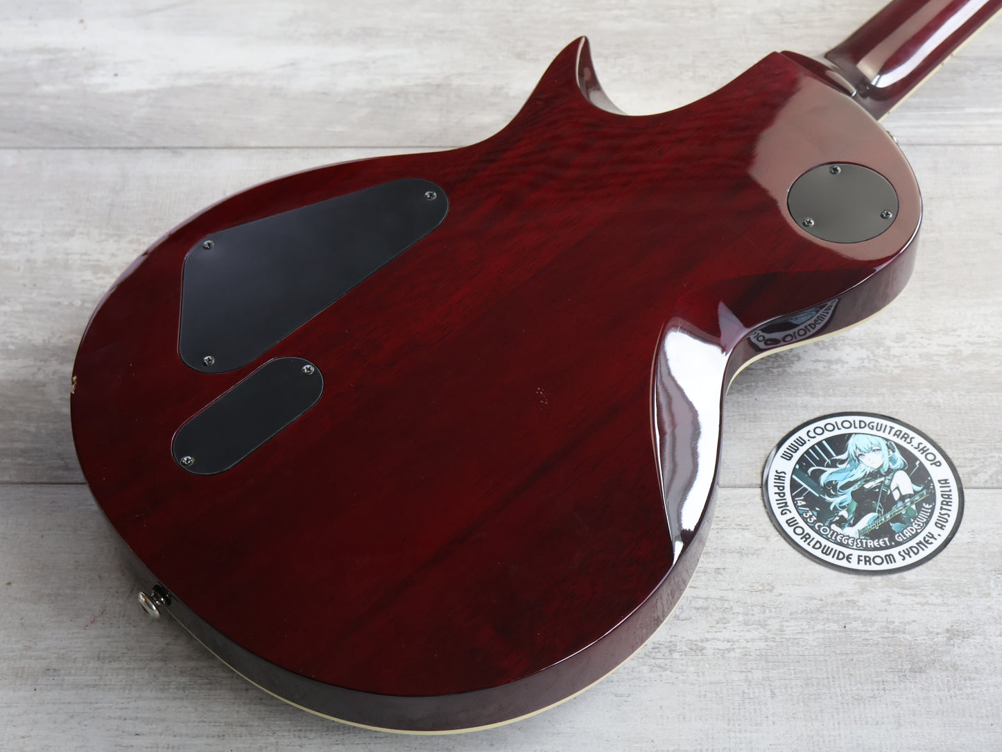 2011 LTD (by ESP) EC-1000 Deluxe Single Cutaway w/EMG's (Black Cherry Red)