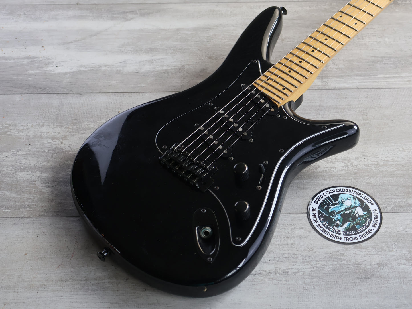 1989 Yamaha Japan MG111 26 Fret Electric Guitar (Black)