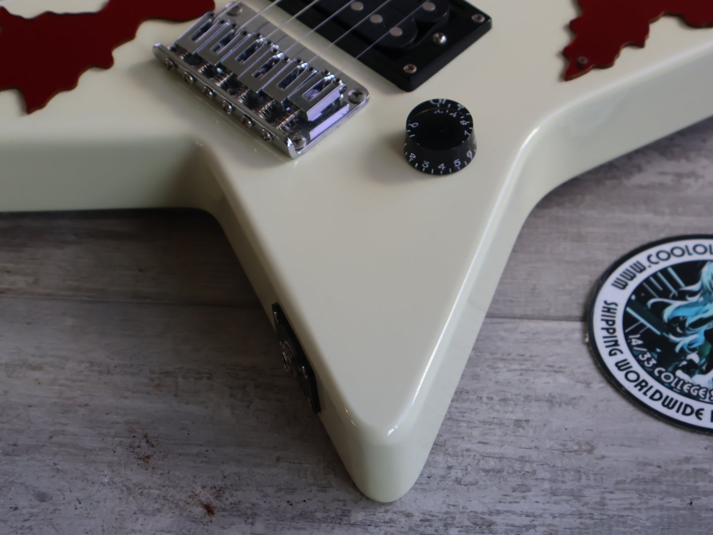 1990's Edwards (by ESP Japan) E-RS-32M Mini Random Star w/Speaker (White)