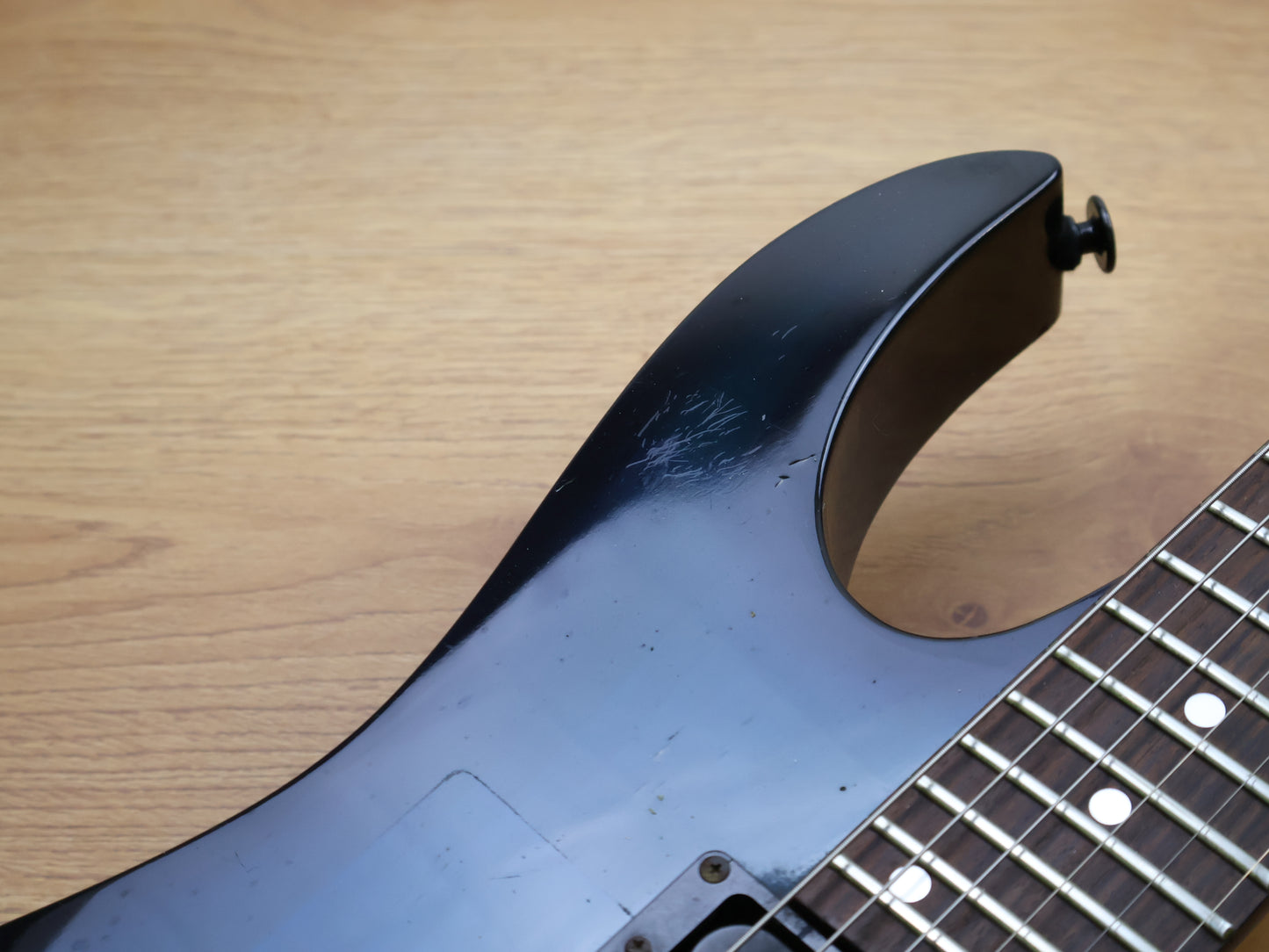 1992 Ibanez Japan RG570FM Superstrat (Transparent Blue)
