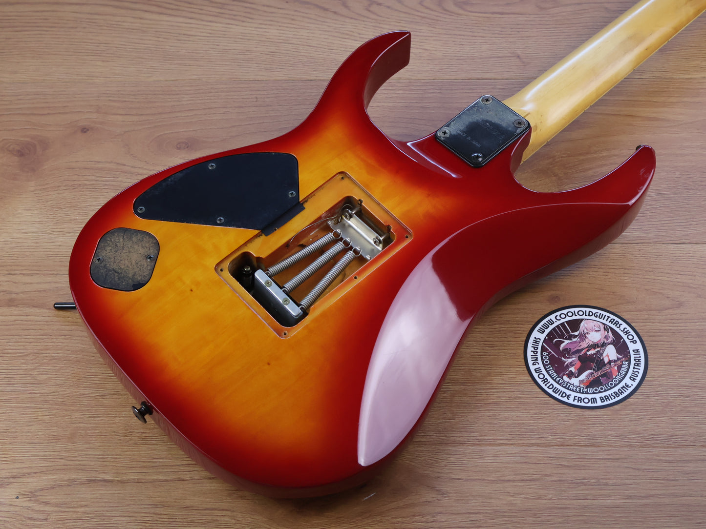 1990 Ibanez Japan RG770 FM HSH Superstrat (Cherry Sunburst)