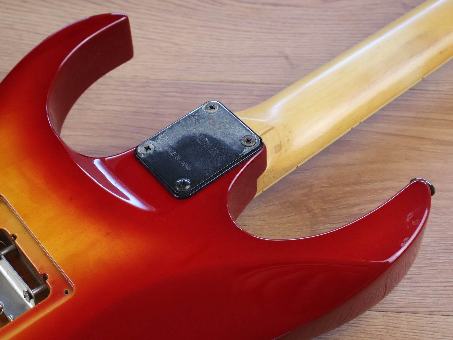 1990 Ibanez Japan RG770 FM HSH Superstrat (Cherry Sunburst)
