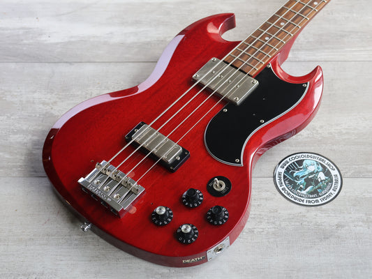 1981 Greco Japan EB-500 SG "EB" Long Scale Bass (Cherry Red)