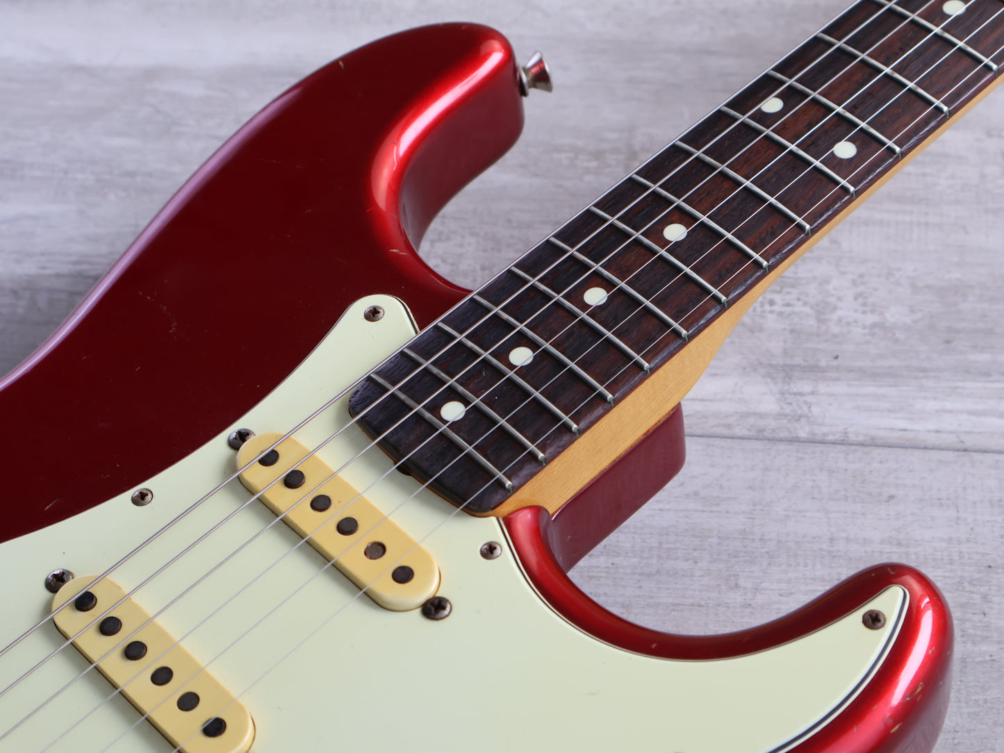 2002 Fender Japan ST62-70TX '62 Reissue Stratocaster w/Texas Specials (Candy Apple Red)