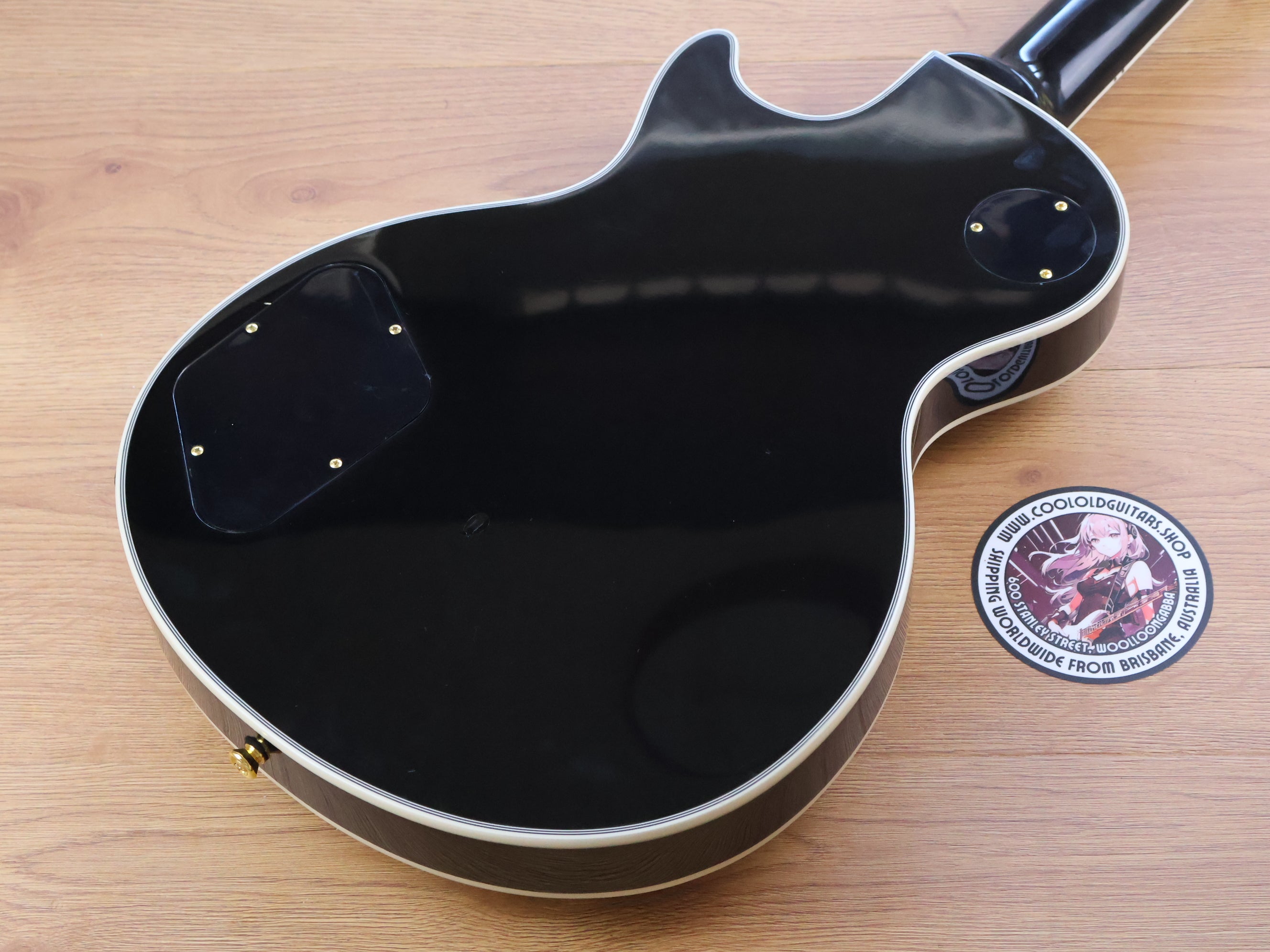 Blitz by Aria Pro II Les Paul Custom (Black) – Cool Old Guitars
