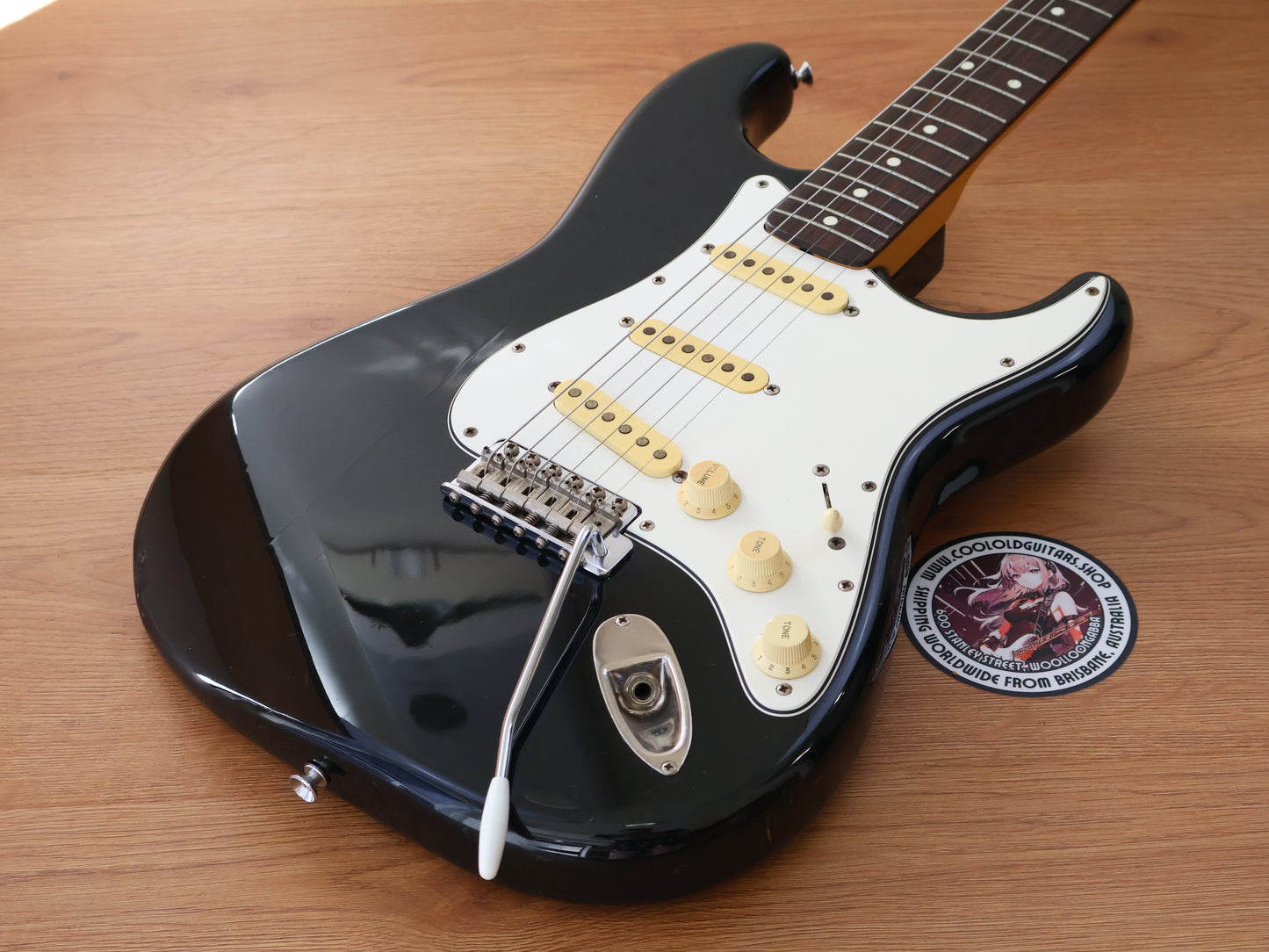 1985 Squier (by Fender Japan) "A Series" SST-36 Vintage Stratocaster (Black)