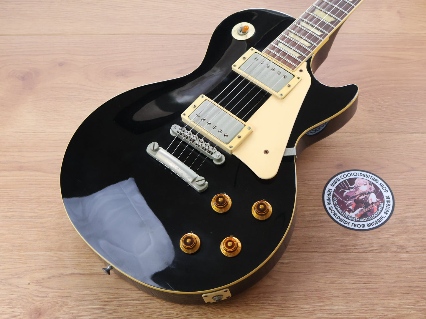 1988 Burny RLG-50 Super Grade Les Paul Standard (Black)