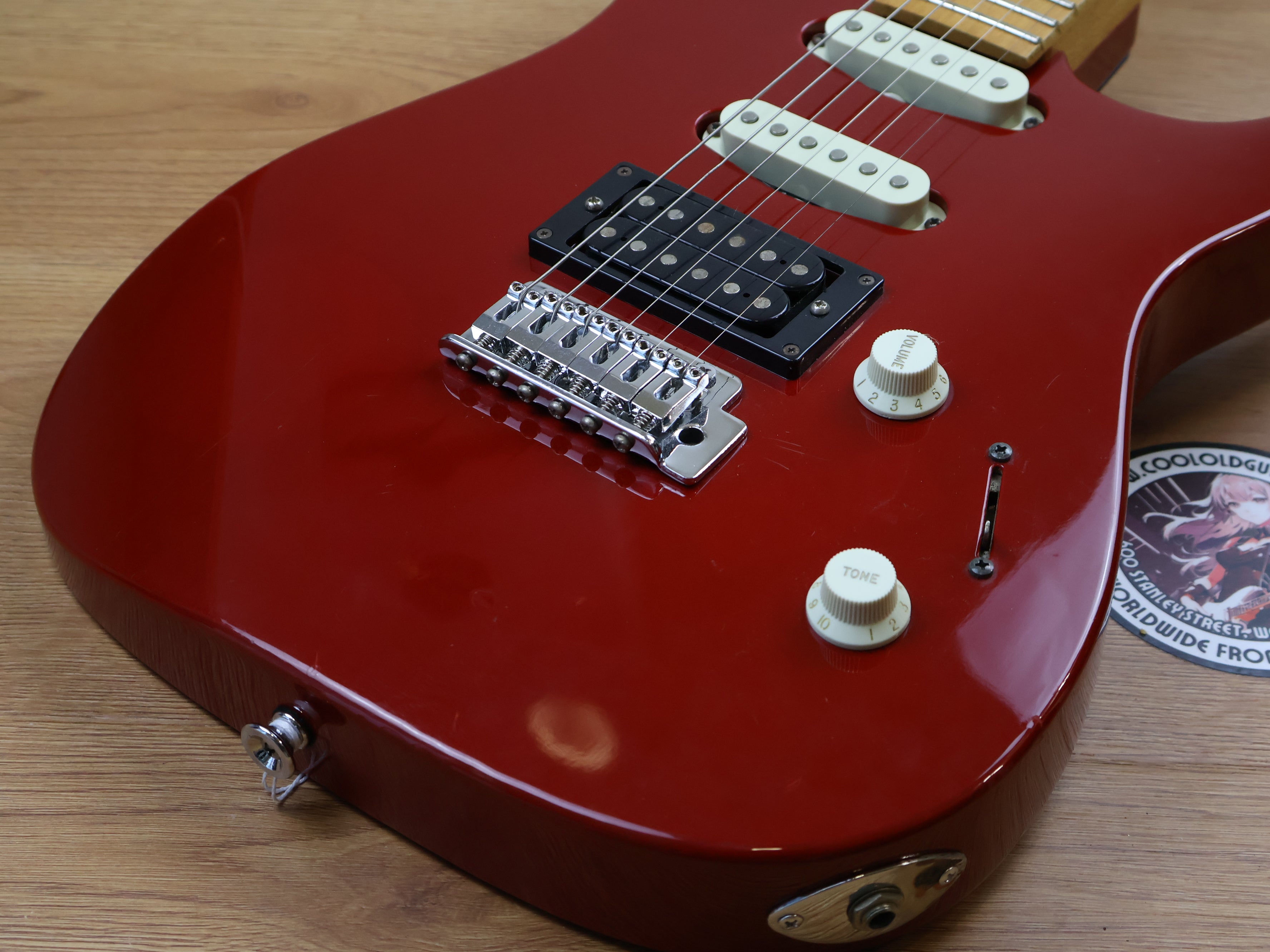 1990 Charvel Jackson Japan DK-065-SSH Dinky Superstrat (Red