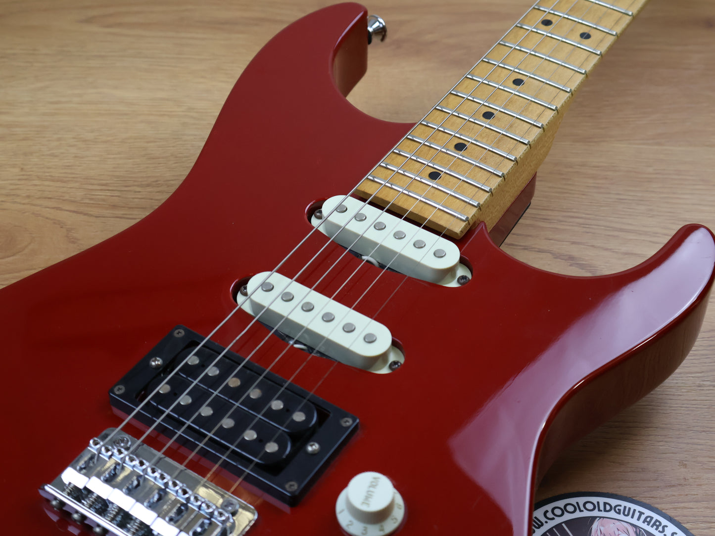 1990 Charvel Jackson Japan DK-065-SSH Dinky Superstrat (Red)