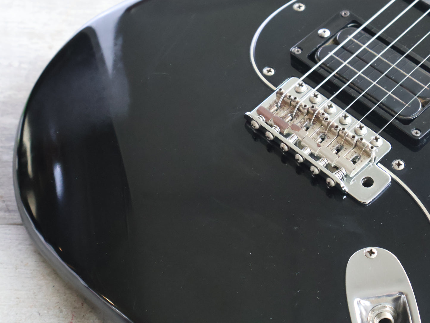 1984 Squier Japan SST314H-55 JV Series HSS Contemporary Stratocaster (Black)