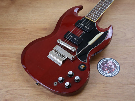 1991 Greco Japan SS-600S SG Special w/Vibrola (Cherry Red)