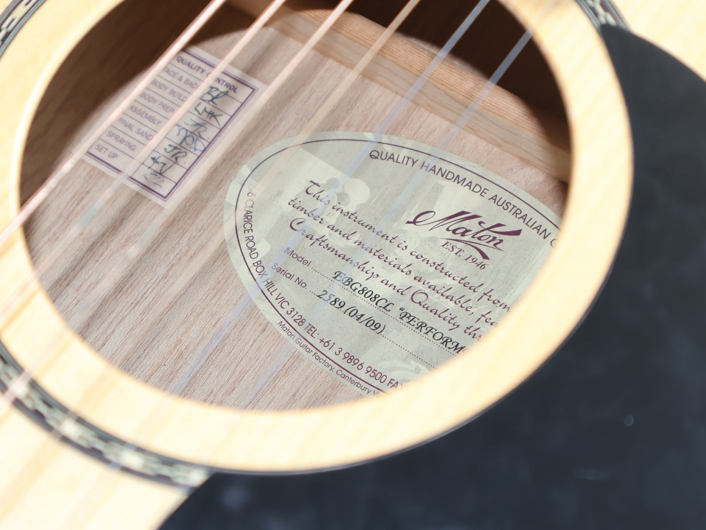 Maton EBG808CL Performer Acoustic Electric Guitar