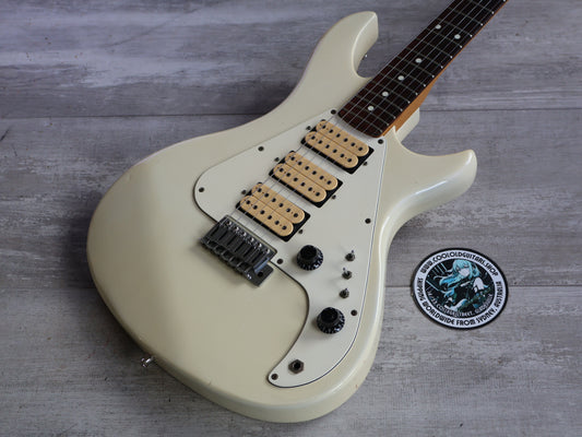 1980's Kawai Aquarius AQ-555 HHH Electric Guitars (White)