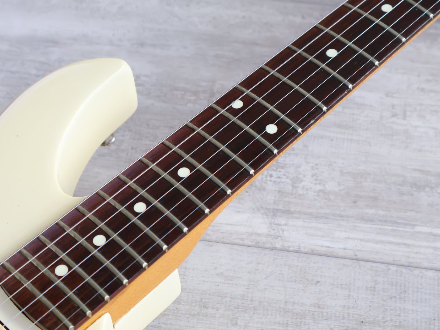 1980's Kawai Aquarius AQ-555 HHH Electric Guitars (White)