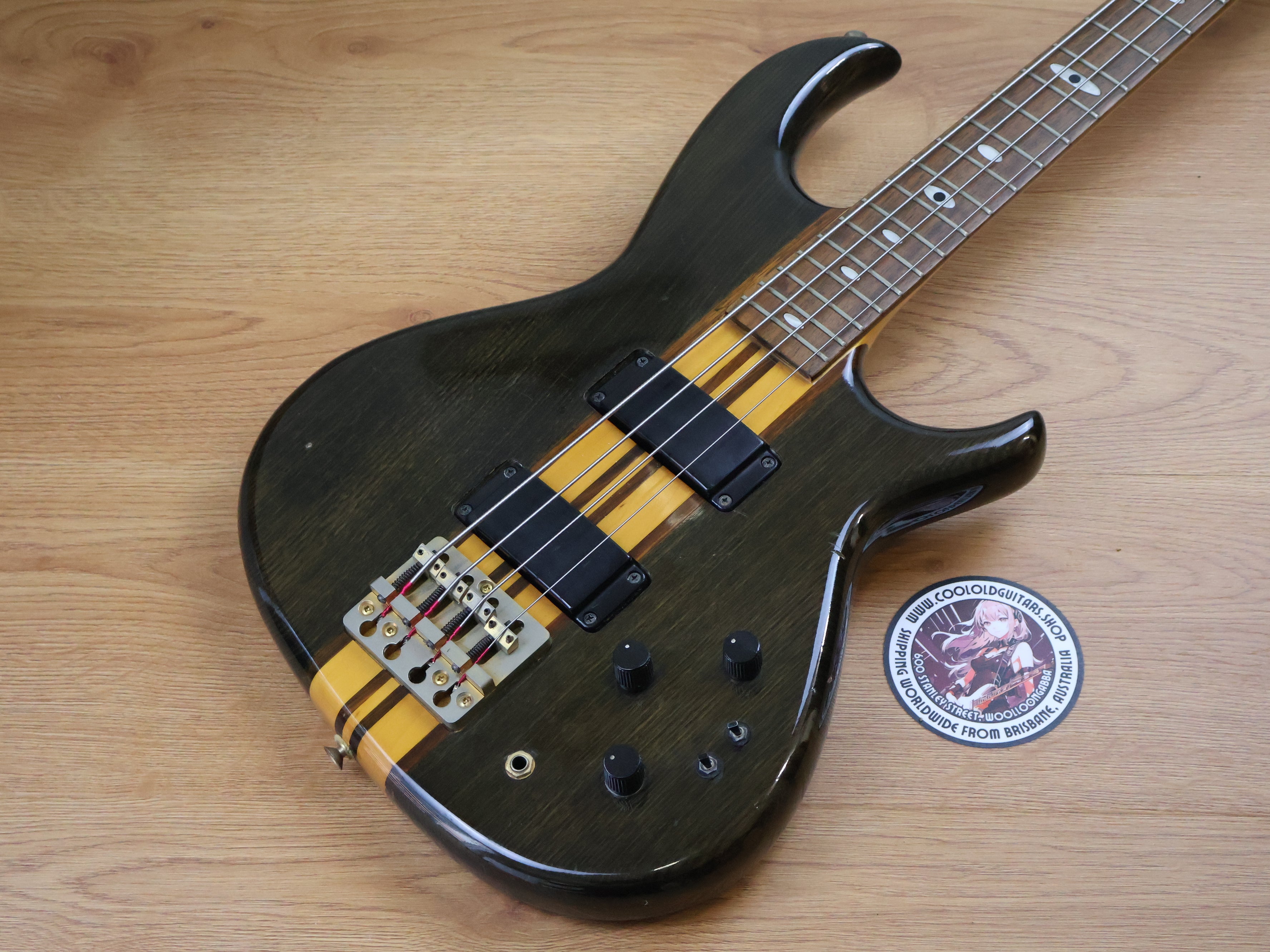 1990 Aria Pro II Japan SB-800 Neckthrough Bass (Black) – Cool Old