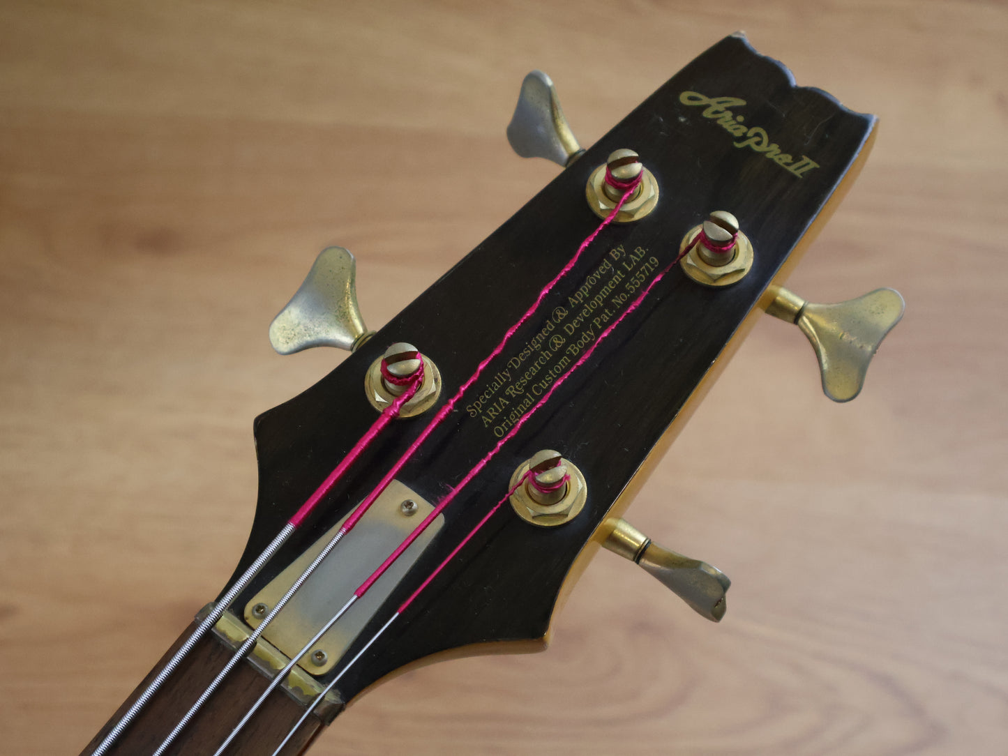 1990 Aria Pro II Japan SB-800 Neckthrough Bass (Black)