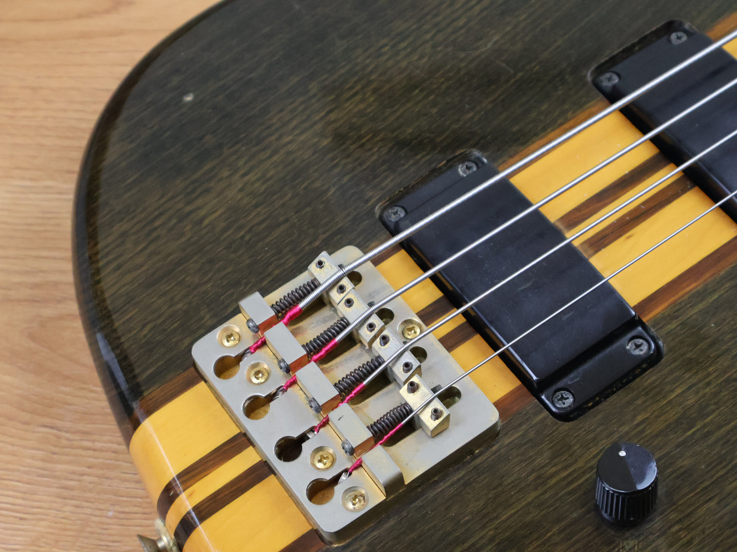 1990 Aria Pro II Japan SB-800 Neckthrough Bass (Black)