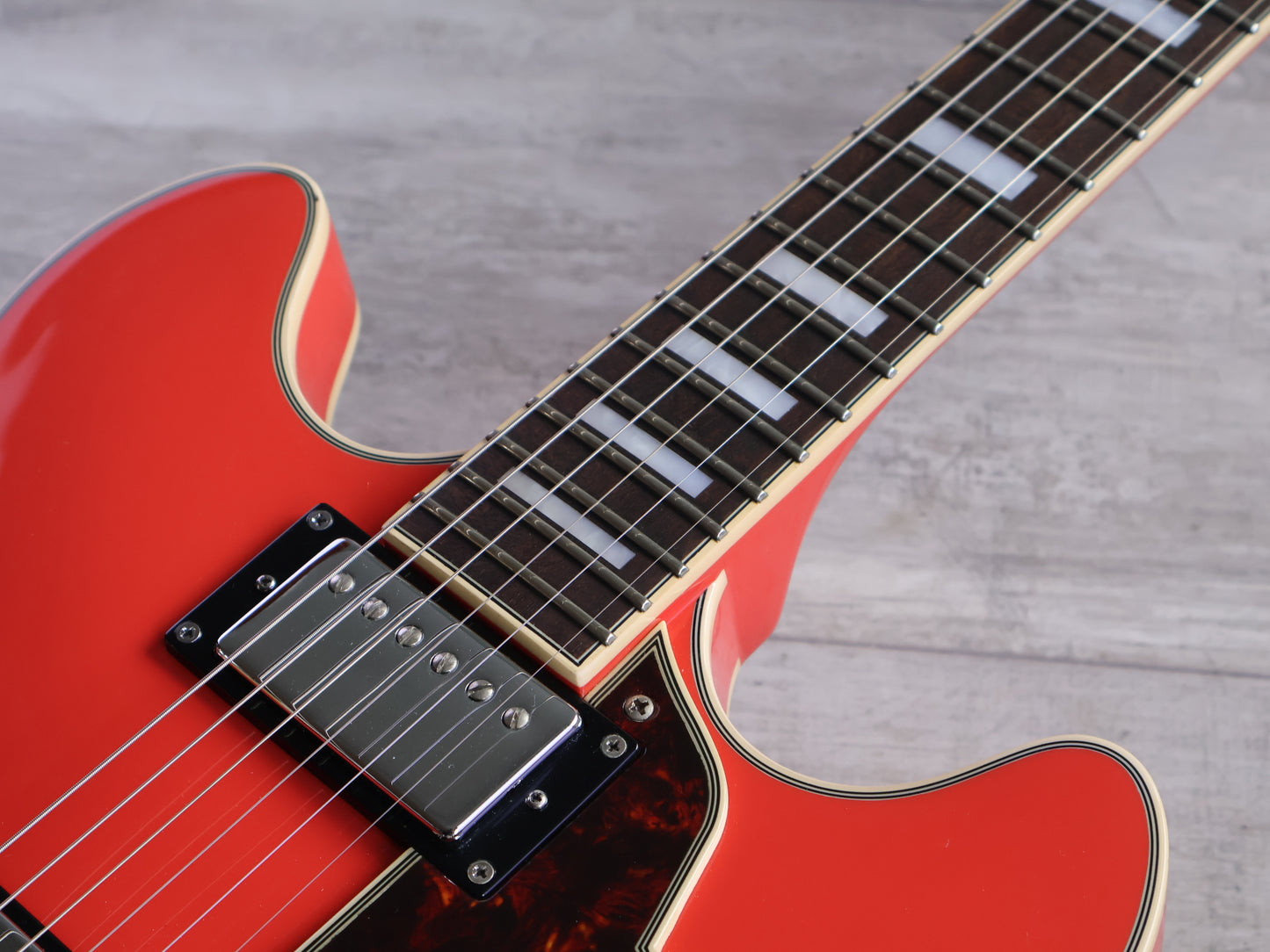 2023 D'Angelico Premier DC Semi Hollowbody (Fiesta Red)